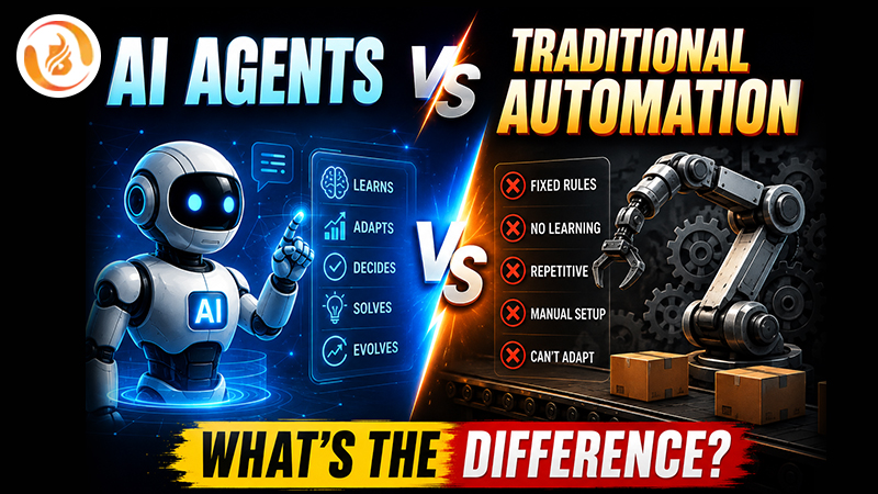 AI Agents vs Traditional Automation: What’s the Difference?